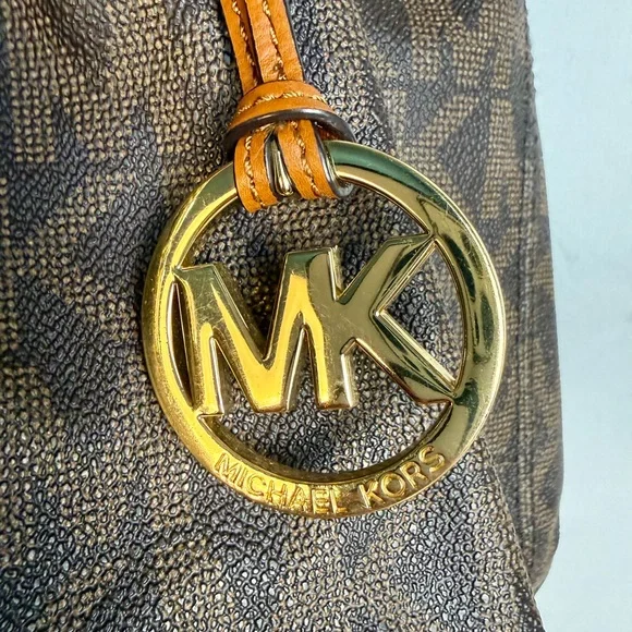 Michael Kors Brown and Tan Shoulder Bag - Picture 6 of 9